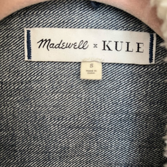 Madewell X Kule Denim Jacket with Removable Sherpa Vest - Picture 3 of 8